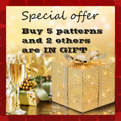 SPECIAL OFFER - Buy 5 Cross Stitch Patterns and 2 others are in Gift (total = 7)