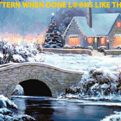 Christmas River Cabin Cross Stitch Pattern***LOOK***Buyers Can Download Your Pattern As Soon As They Complete The Purchase