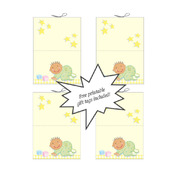Star Baby Shower Gift Bag Template PDF Instant Download