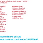 Taylor Swift Cross Stitch Pattern***LOOK***Buyers Can Download Your Pattern As Soon As They Complete The Purchase