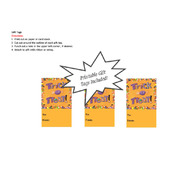 Trick or Treat Halloween Gift Bag Template