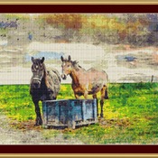 At The Trough Cross Stitch Pattern