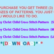 Baby Christ Child Cross Stitch Pattern***L@@K***Buyers Can Download Your Pattern As Soon As They Complete The Purchase