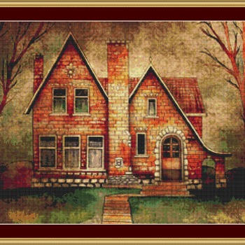 Brick House Cross Stitch Pattern