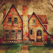 Brick House Cross Stitch Pattern