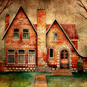 Brick House Cross Stitch Pattern