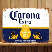 Corona Larger Metal Beer Sign ideal for bar, pub, man cave beer garden shed home bar