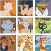 Counted Cross Stitch pattern all cats disney needlepoint 152*360 stitches CH1612