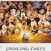 counted cross stitch pattern disney dancing party 441*270 stitches CH884