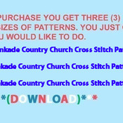 Country Church Cross Stitch Pattern***L@@K***Buyers Can Download Your Pattern As Soon As They Complete The Purchase