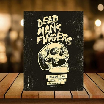 Dead Man`s Fingers Spices Rum METAL Sign PLAQUE retro home Bar Man cave GARDEN