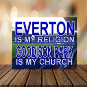 Everton football Metal Church Sign, Ideal for Bar, Pub, Man Cave, Shed