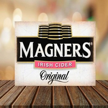 Magners Cider Metal Sign, Ideal for Bar, Pub, Man Cave, Shed