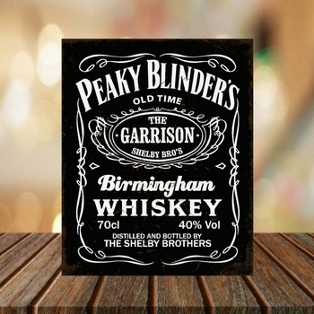 Peaky Blinders Tommy Shelby Metal Sign, Ideal for Bar, Pub, Man Cave, Shed