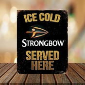 Strongbow Cider Metal Sign, Ideal for Bar, Pub, Man Cave, Shed