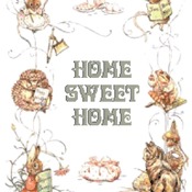 counted cross stitch pattern Home sweet home potter pdf 185x237 stitches CH1155