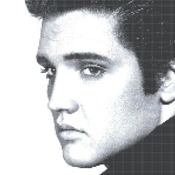 Counted Cross Stitch pattern elvis presley embroidery 137*149 stitches CH108