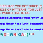 Teenage Mutant Ninja Turtles Cross Stitch Pattern***L@@K***Buyers Can Download Your Pattern As Soon As They Complete The Purchase