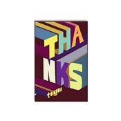 Thanks to You Gift Bag Template Multi-Colored Text PDF Template