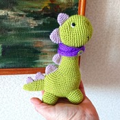 Dinosaur crochet Dinosaur toy Amigurumi Gifts for baby First birthday Green dinosaur