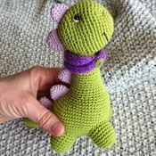 Dinosaur crochet Dinosaur toy Amigurumi Gifts for baby First birthday Green dinosaur