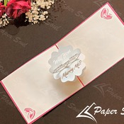 Engagement rings pop-up card template