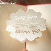 Engagement rings pop-up card template