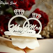 Engagement rings pop-up card template