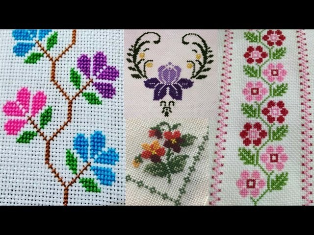 30 Amazing cross stitch dusuti designs | Easy hand embroidery designs for everything.