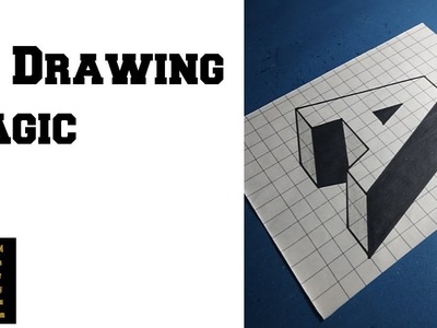 3D Drawing Magic | 3D Drawing | 3D letter A | how to draw letter A in 3D | easy drawing ideas#SHORTS