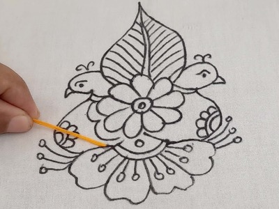 Beautiful hand embroidery design for Cushion Cover | Latest Cushion Cover design's ideas