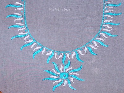 Easy and Simple Hand Embroidery, Easy Neck Design Idea, Simple and Easy Embroidery Design-460