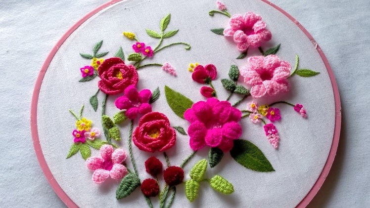 Just Wonderful Hand Embroidery | Tutorial for Beginners | Tutorial Menyulam Bunga Bagi Pemula
