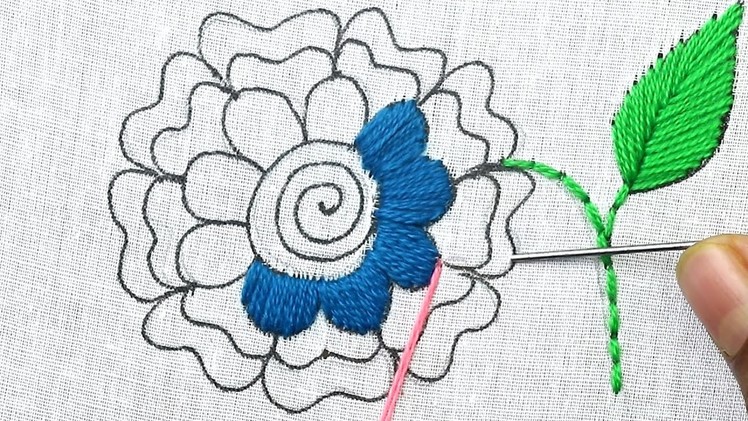 Latest hand embroidery beautiful flower embroidery designs, new dress embroidery designs 2021