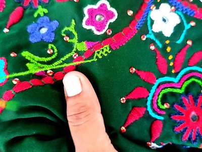 Sindhi hand embroidery kutch work And Sindhi tanka Neck design2021