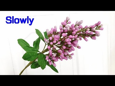 ABC TV | How To Make Easy Lilac Paper Flower (Slowly)- Craft Tutorial