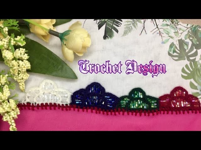 Beautiful Crochet Border, Lace Design For Dupatta ,Balochi qureshi