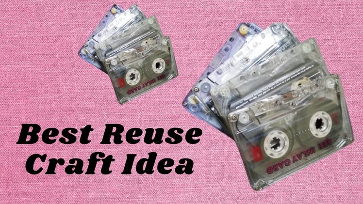 Best out of waste craft ideas | Home decorating ideas | Reuse craft ideas | Old cassette craft
