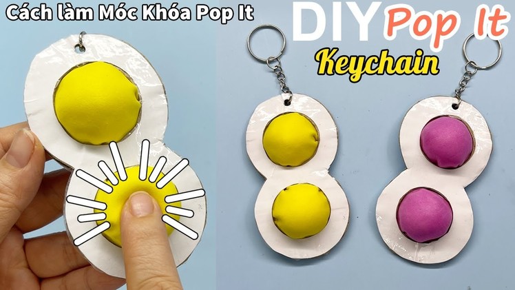 Cách làm Móc Khóa Pop It (Simple Dimple) | DIY Pop It Fidgets | DIY keychain pop it | Liam Channel