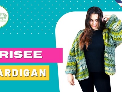 Cardigan Frisee - How to make a fast and easy chunky crochet cardigan
