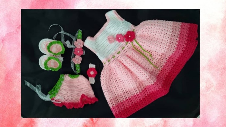Crochet Baby Dress Set (Sweetie)