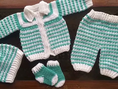 Crochet Baby Set | Crochet Baba Set | Crochet Sweater | Crochet Tutorial
