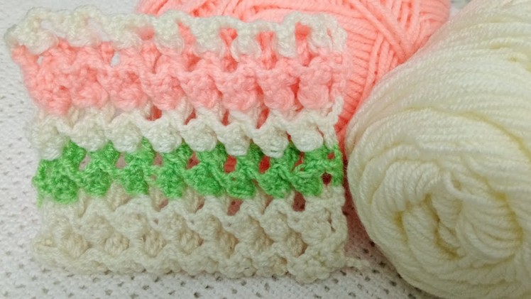 Crochet:blanket stitch.how to crochet blanket stitch tutorial