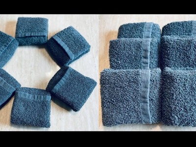 DIY: How to Fold a Towel Into a Pocket Face Towels.Wash Cloths.Mini Towels {MadeByFate} #550