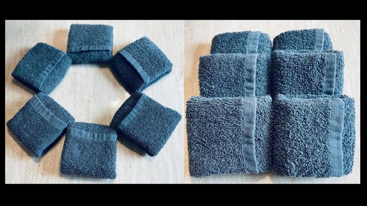 DIY: How to Fold a Towel Into a Pocket Face Towels.Wash Cloths.Mini Towels {MadeByFate} #550