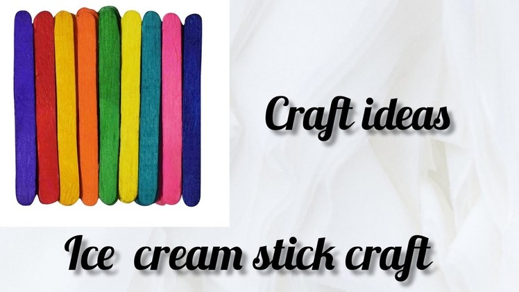 DIY ice cream stick craft ideas.colour box.best out of Waste