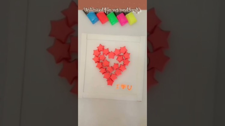 DIY origami 3D star wallpiece ????⭐#shorts