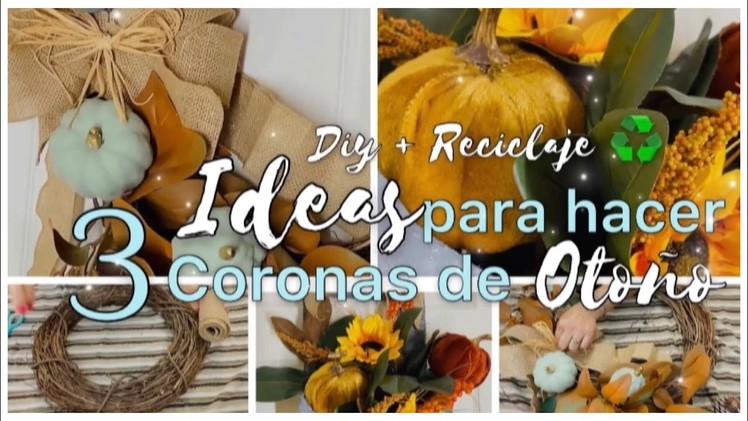 DIYs: Ideas para decorar en otoño????IDEAS PARA HACER CORONAS SÚPER ECONÓMICAS. Fall Decor Ideas 2021