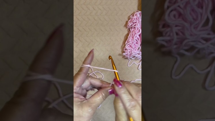 Fastest Way To Make A Slip Knot In Crochet #Shorts