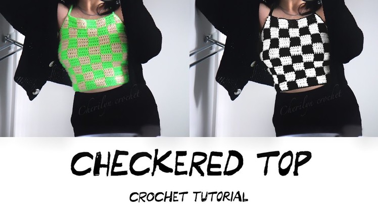 How to Crochet Checkered Top | Backless